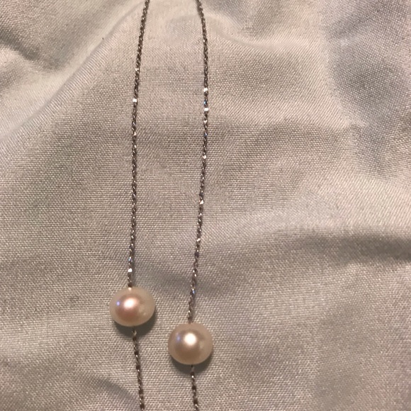 Gorgeous authentic sterling and 7 pearl necklace - Picture 2 of 3